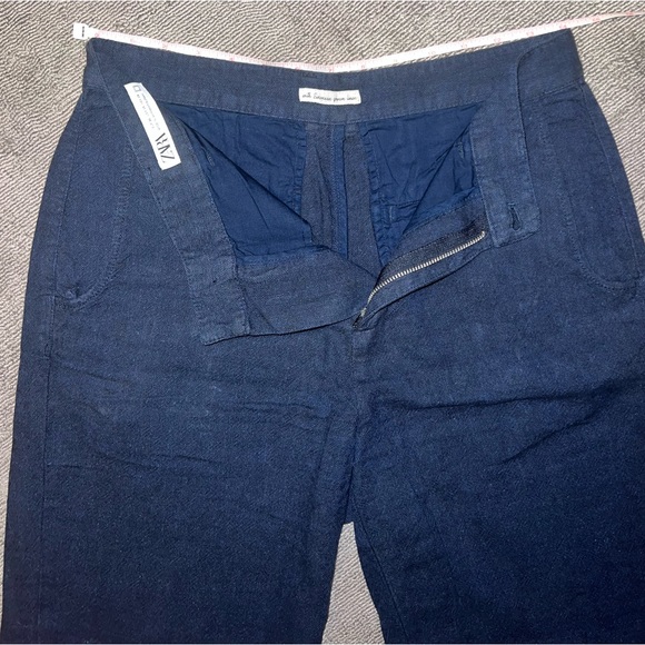 European linnen blue shorts - Zara - Picture 2 of 4